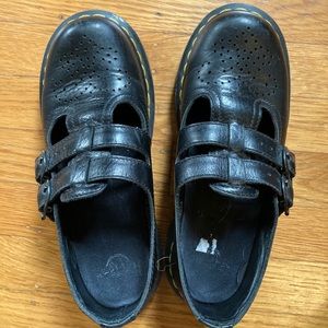 Dr. Martens Black Leather Women’s Sandals